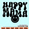 Happy mama smiley SVG