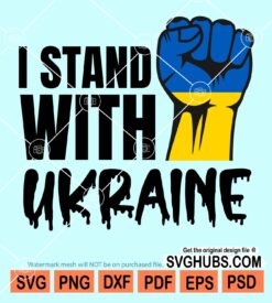 I stand with Ukraine svg