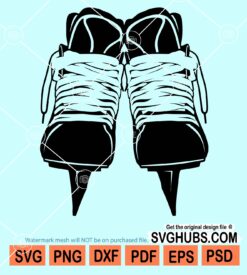 Ice skate shoes svg