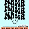 Mama wavy letters svg