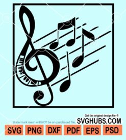 Music notes svg