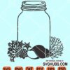 Nautical mason jar svg