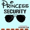 Princess security sunglasses svg