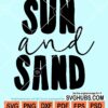 Sun and sand svg