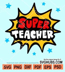 Super teacher svg