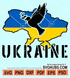 Ukraine peace dove svg