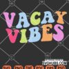 Vacay vibes wavy letters svg