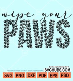 Wipe your paws svg