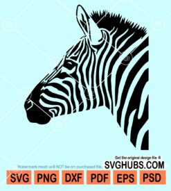 Zebra head svg