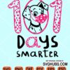 100 days smarter dalmatian svg