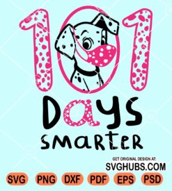 100 days smarter dalmatian svg