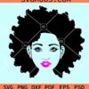 Afro natural hair svg, Afro woman svg, Black woman natural hair svg, afro hair svg