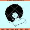 Afro woman svg