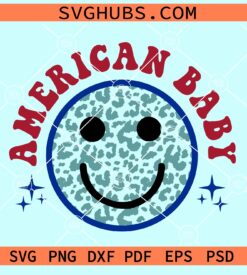 American babe smiley SVG