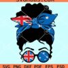 Australian messy bun svg