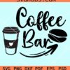 Coffee bar svg