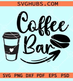 Coffee bar svg