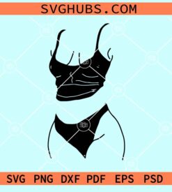 Curvy woman silhouette svg