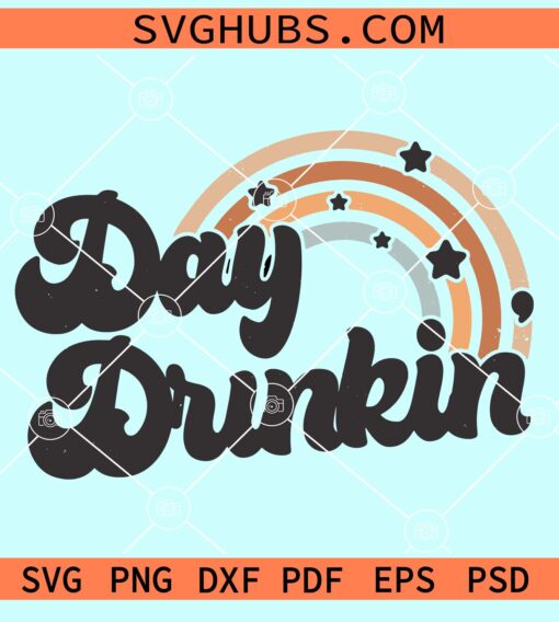 Day drinkin retro svg