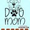 Dog mom paw print svg