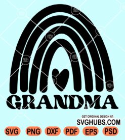 Grandma rainbow svg