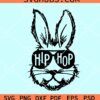 Hip hop Easter bunny svg