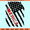 Merica distressed US flag svg