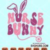 Nurse bunny retro svg