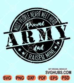 Proud army dad svg