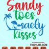 Sandy toes salty kisses svg