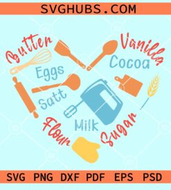 Baking heart svg