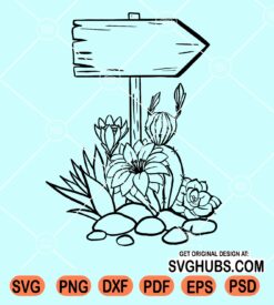 Cactus garden clipart svg