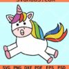 Cartoon unicorn svg