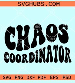 Chaos coordinator wavy letters Svg