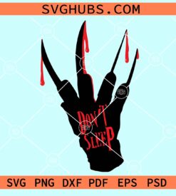 Don't sleep bloody claws svg