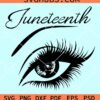 Juneteenth eye svg