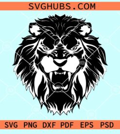 Lion head clipart svg