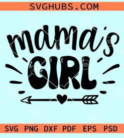 Mama's girl with arrow svg