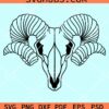 Ram skull svg