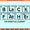 Black father the essential element Periodic table svg