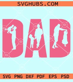 Dad of girls svg