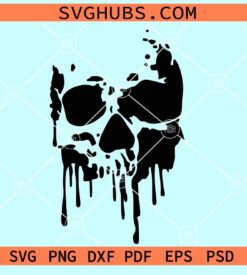 Dripping Skull decor SVG