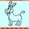 Smiling donkey SVG