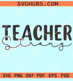 Teacher strong svg