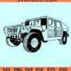 US army Humvee svg