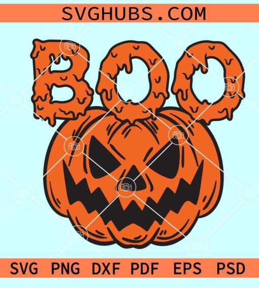 Boo pumpkin SVG