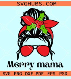 Merry mama svg