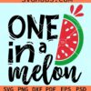 One in a melon watermelon slice svg