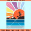 Retro Surfing clipart svg