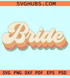 Retro bride svg